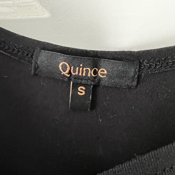 Quince Tencel Fit & Flare Black Maxi Dress | S - Picture 3 of 5